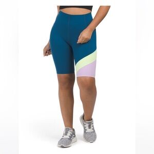 NWT Sweaty Betty Power Color Block Ultra Sculpt Work Out Biker Shorts